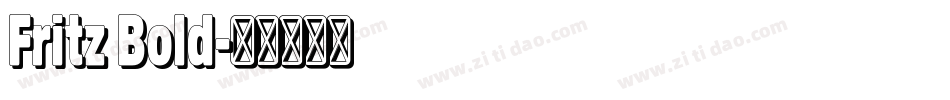 Fritz Bold字体转换